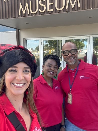 PIO Yaremi, Deputy Director Beatrice and Locomotive Engineer Todd Scaife