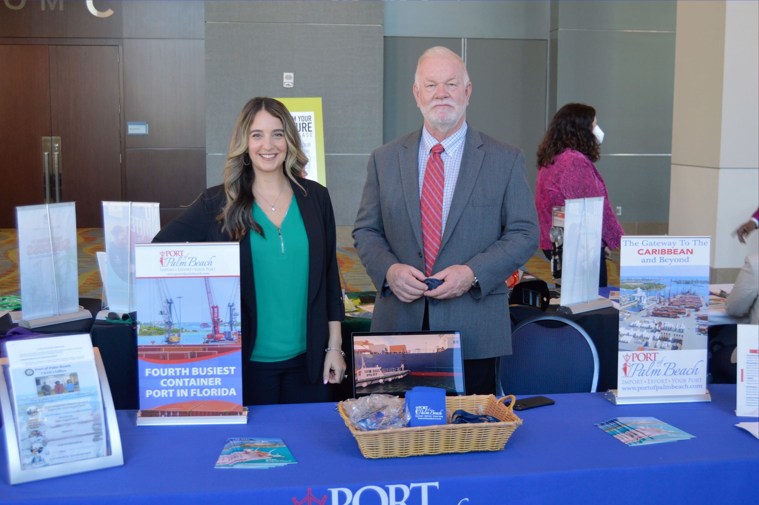 PIO Yaremi and Director of Planning Carl at Claim Your Future Showcase