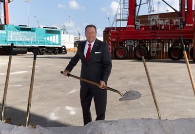 Port Executive Director Michael Meekins at PIDP Groundbreaking