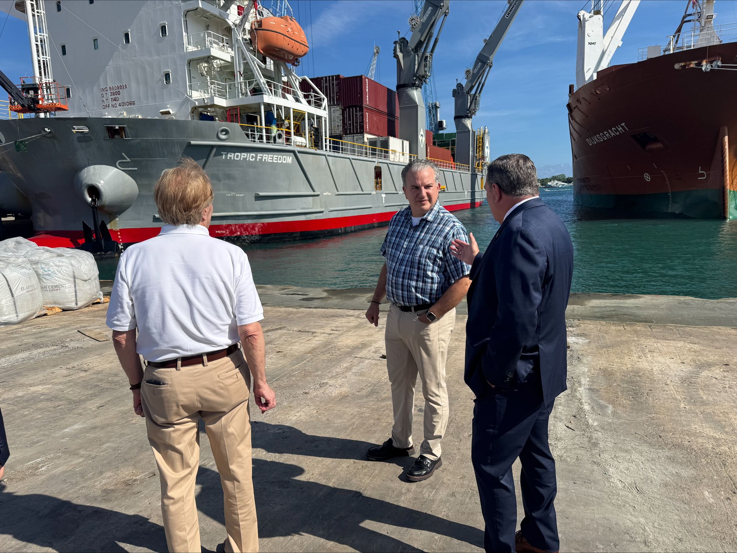 Congressman Jimmy Patronis, Chair Blair Ciklin and Executive Director Michael Meekins