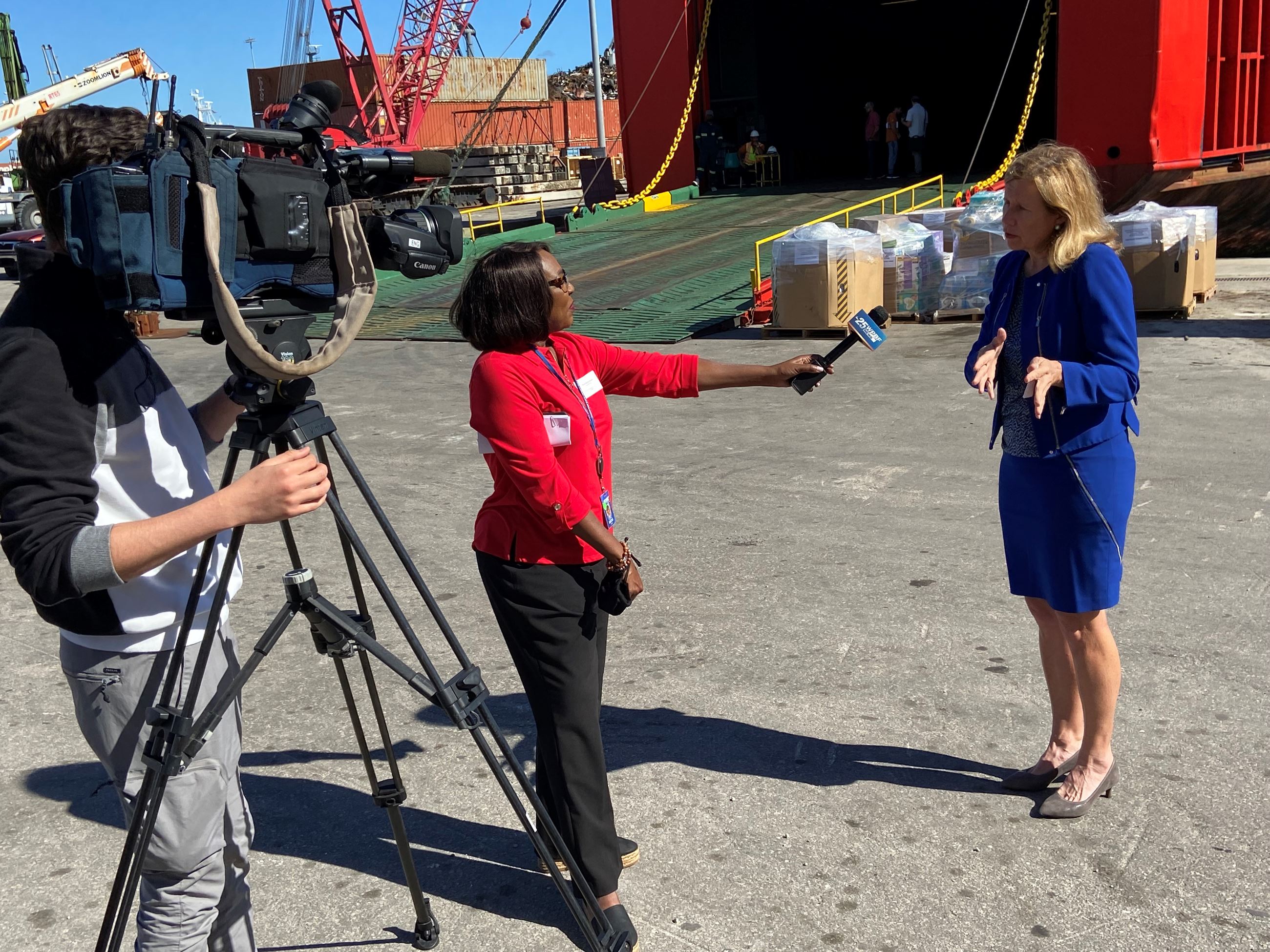 Commissioner Waldron interviewed by Channel 25