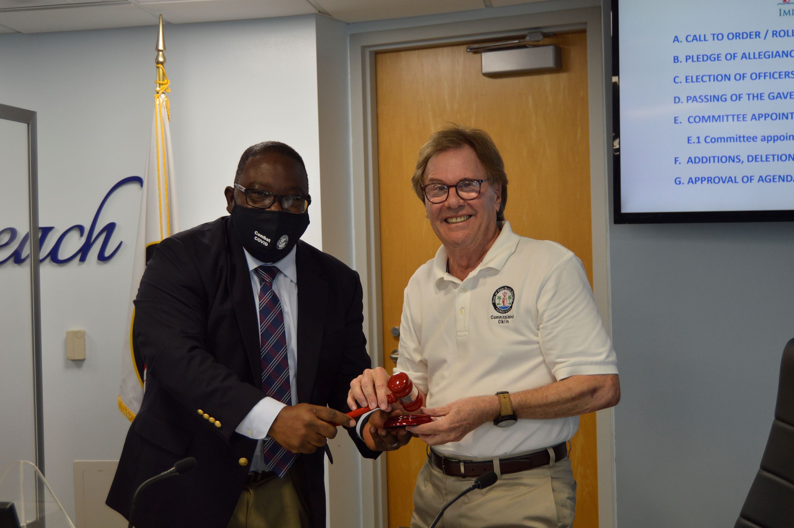 Commissioners Joseph Anderson and Blair Ciklin