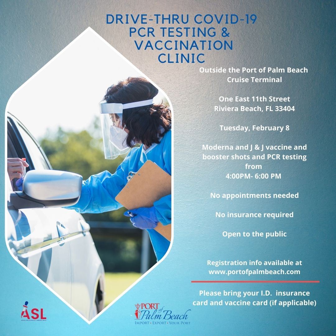 Feb. 8 COVID clinic flyer