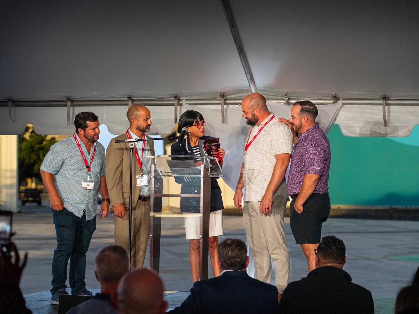 Board Chairwoman Dr. Jean L. Enright presenting ceremonial plaque