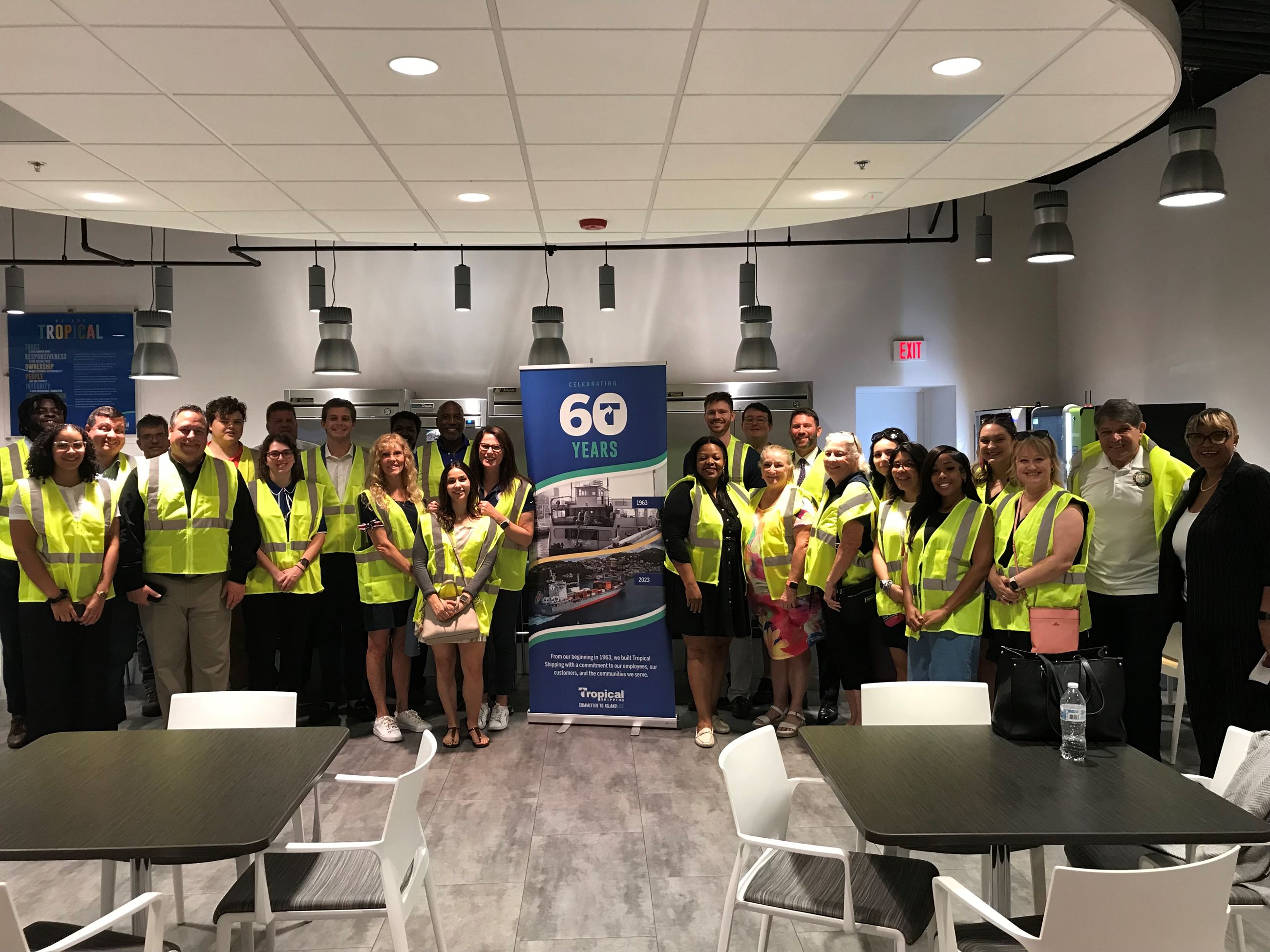 Delegation at Tropical Shipping's headquarters