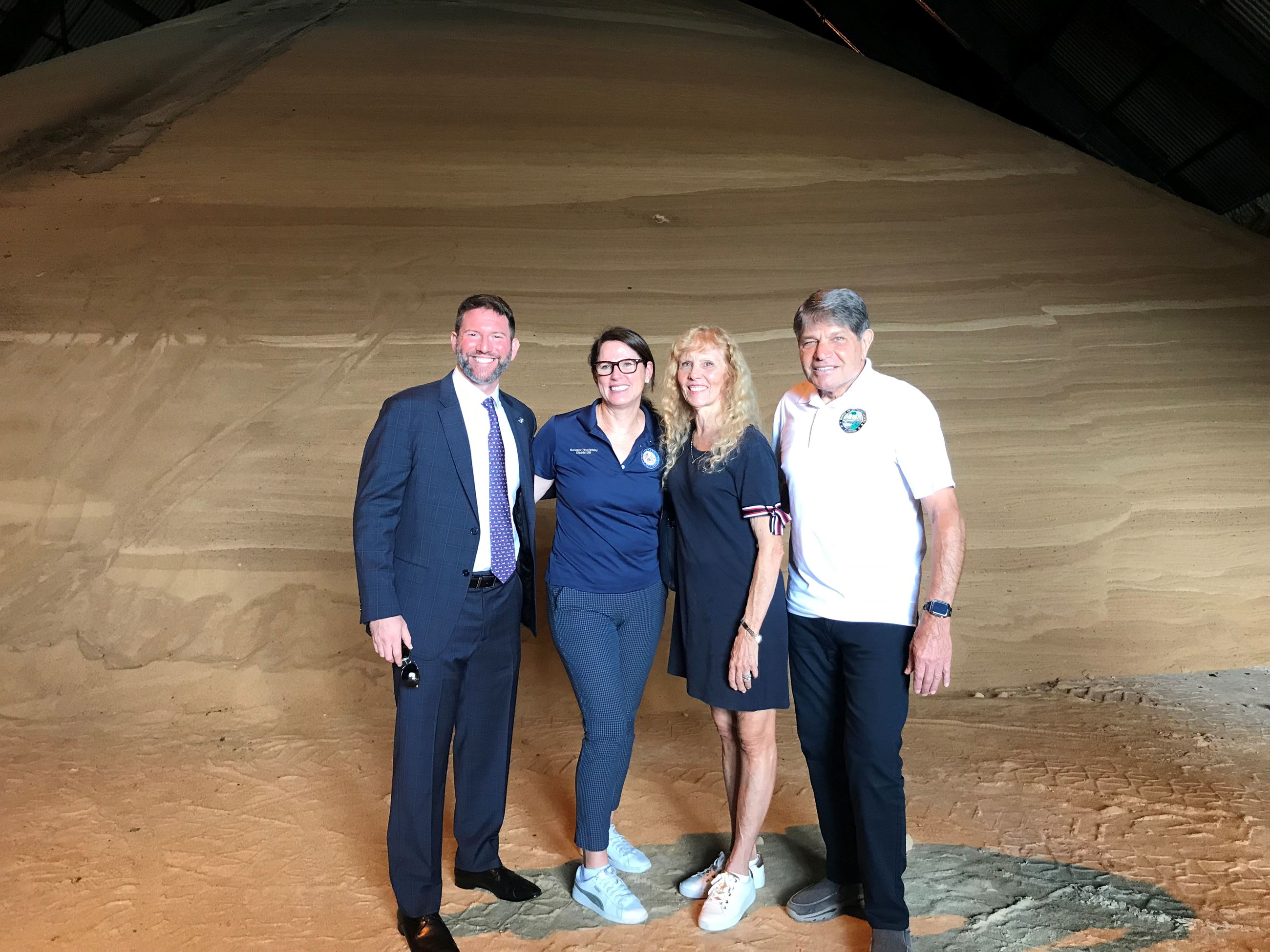 Members of delegation at sugar terminal